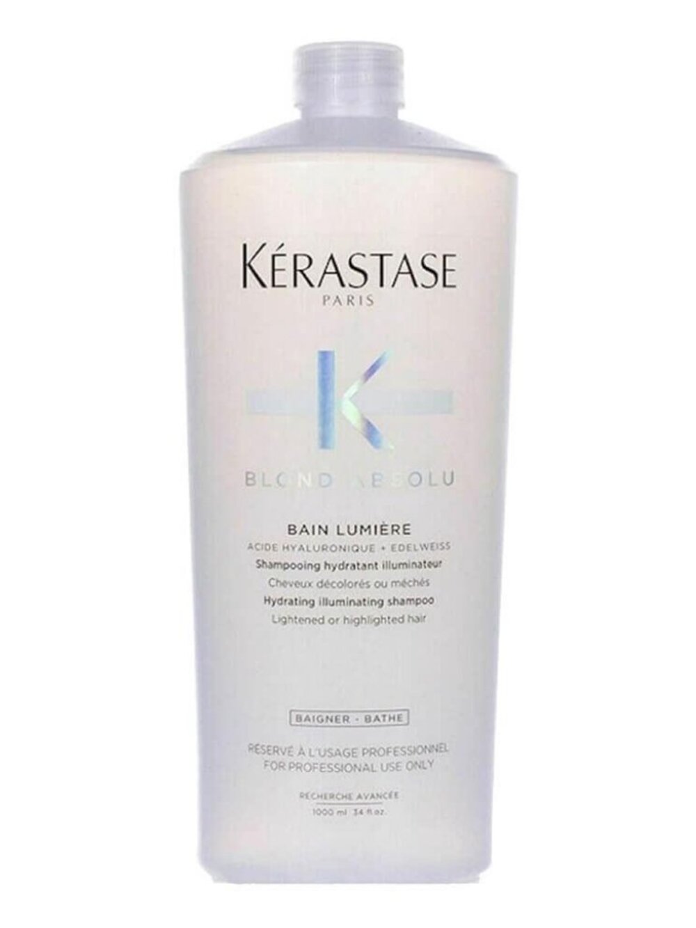 Kerastase Bain Lumiere, Hydrating Illuminating Shampoo - 34oz W/PUMPS